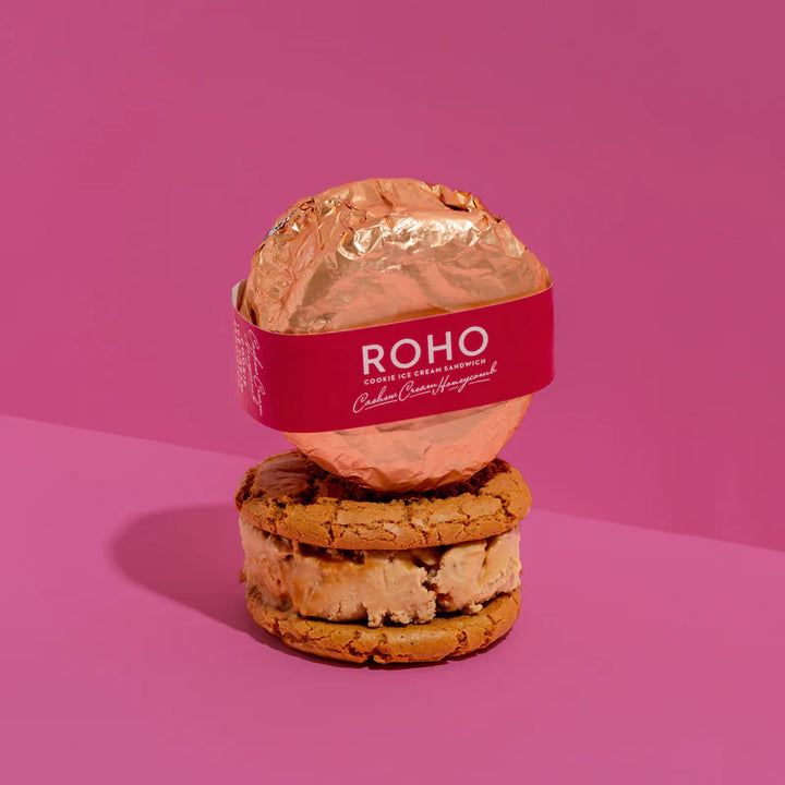 Roho Cookie Ice Cream Sandwich Cashew Honeycomb 175g