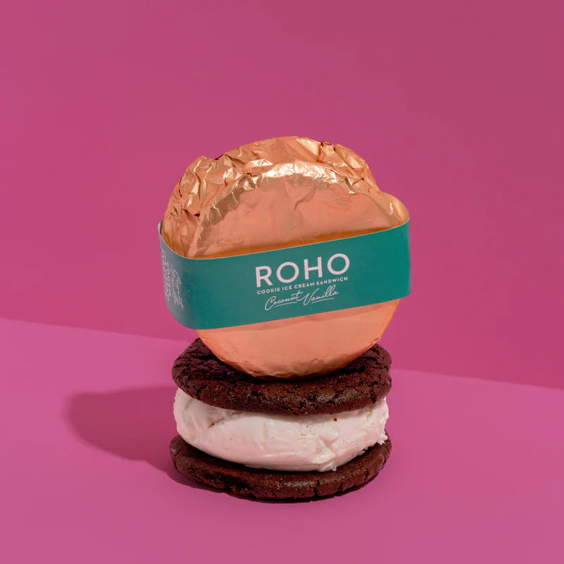 Roho Cookie Ice Cream Sandwich Coconut Vanilla 175g