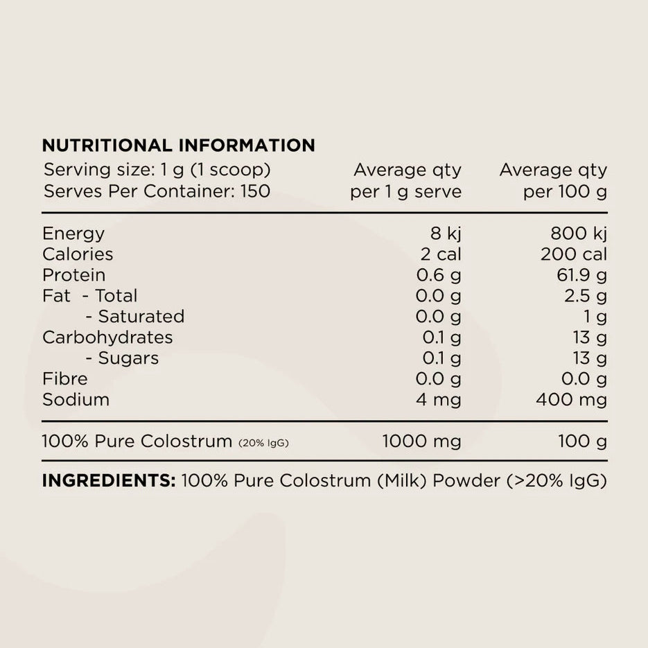 Switch Nutrition Colostrum Powder 150g