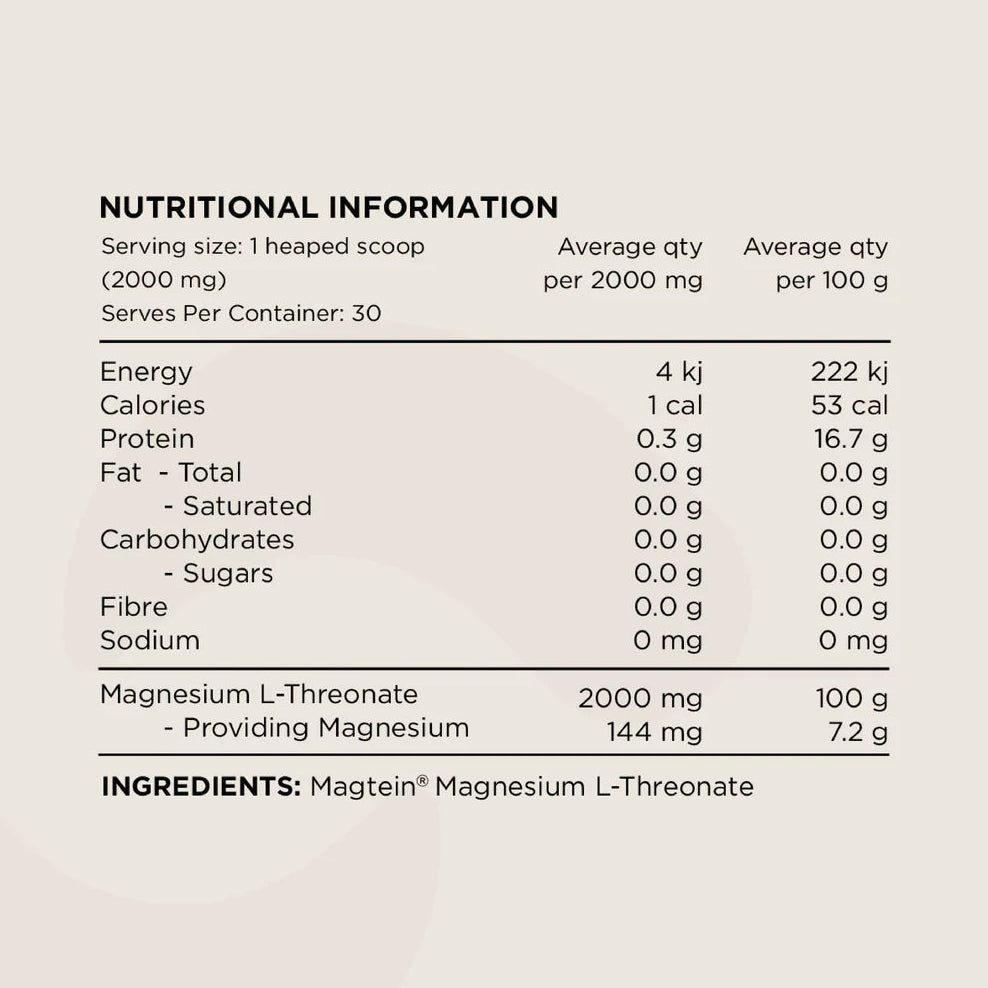Switch Nutrition Mag3 100% Pure Magnesium L-threonate 60g