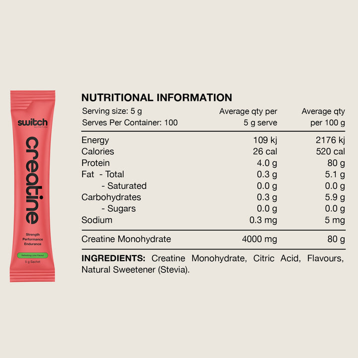 Switch Nutrition Daily Essentials Sachets - Hydrate Greens Creatine Sleep 12 Pack