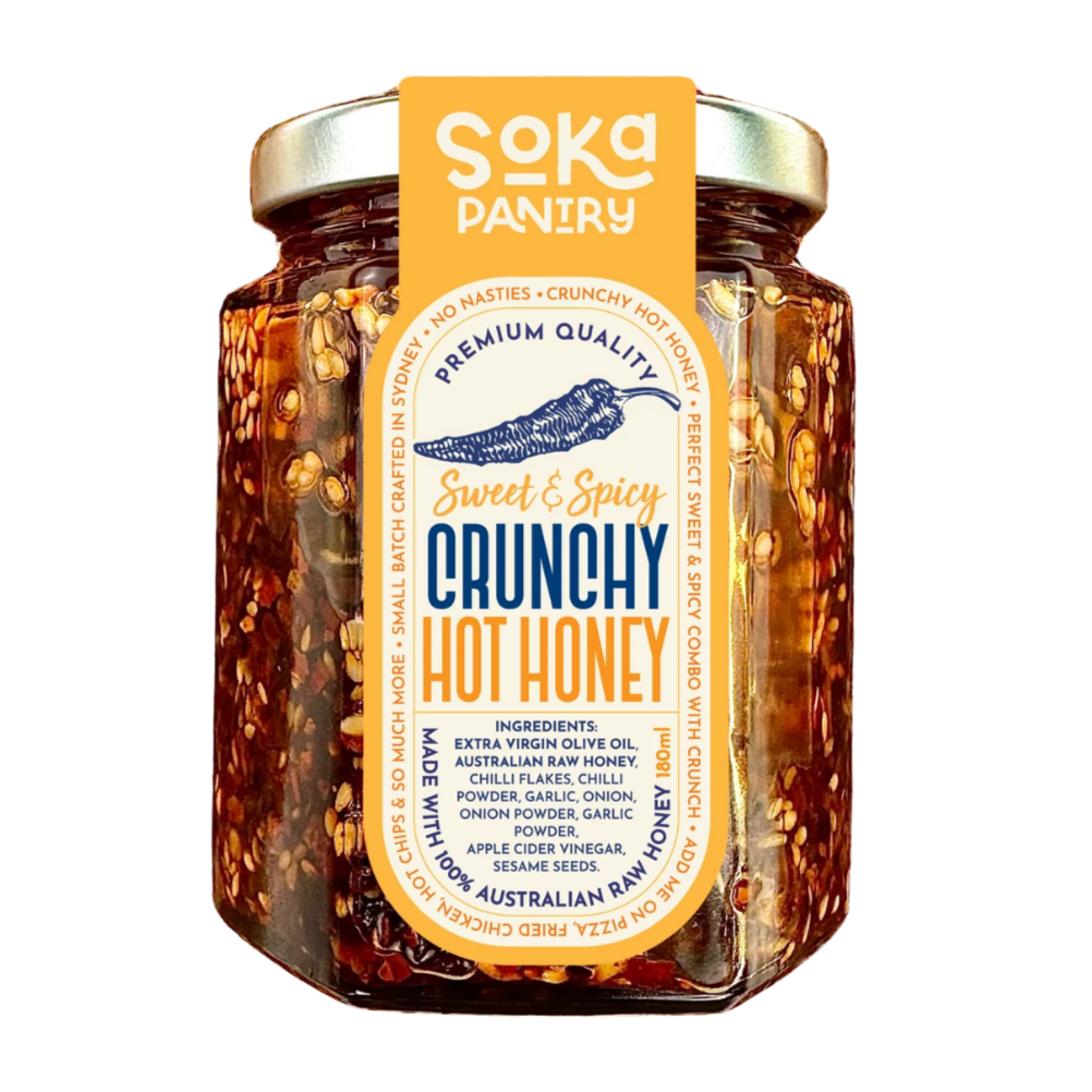 Soka Pantry Co Crunchy Hot Honey 180ml