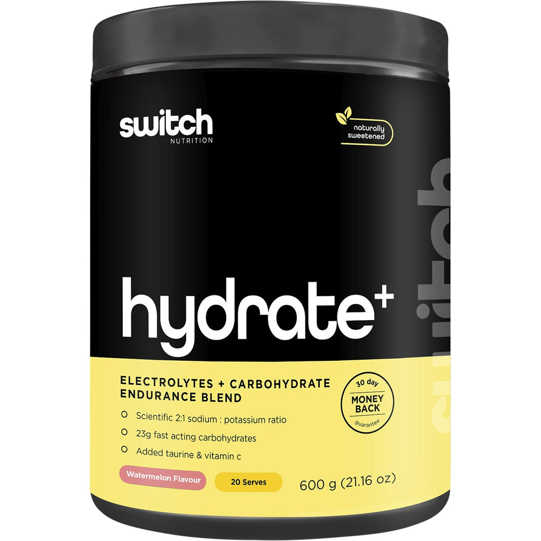 Switch Nutrition Hydrate+ Electrolytes & Carbohydrates Kiwi & Watermelon 600g