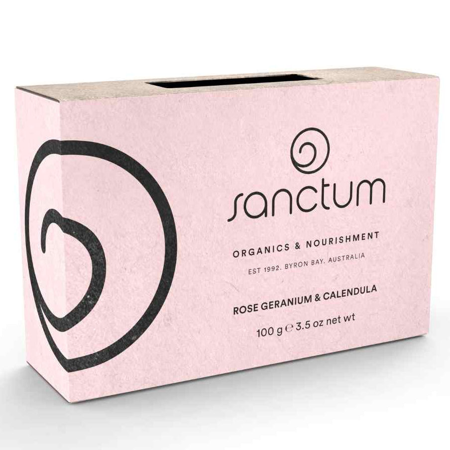 Sanctum Soap Bar Rose Geranium & Calendula 100g