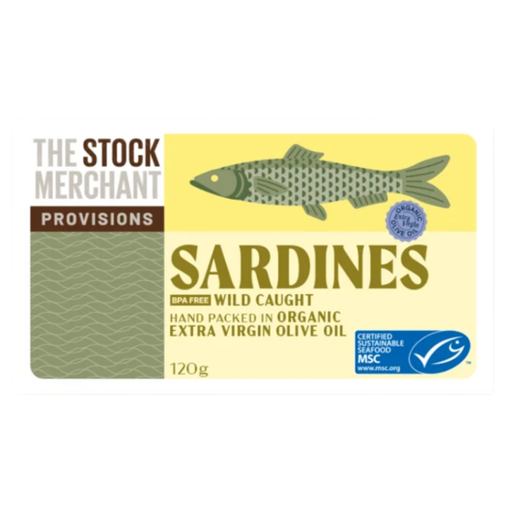 The Stock Merchant Provisions Msc Sardines In Extra Virgin Olive Oil 120g