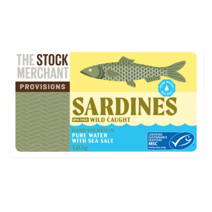 The Stock Merchant Provisions Msc Sardines In Pure Water 120g