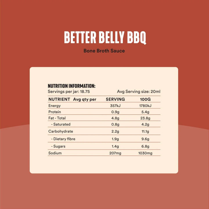 Gevity Better Belly Bbq Bone Broth Sauce 375ml