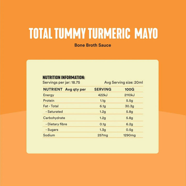 Gevity Total Tummy Mayo Bone Broth Sauce 375ml