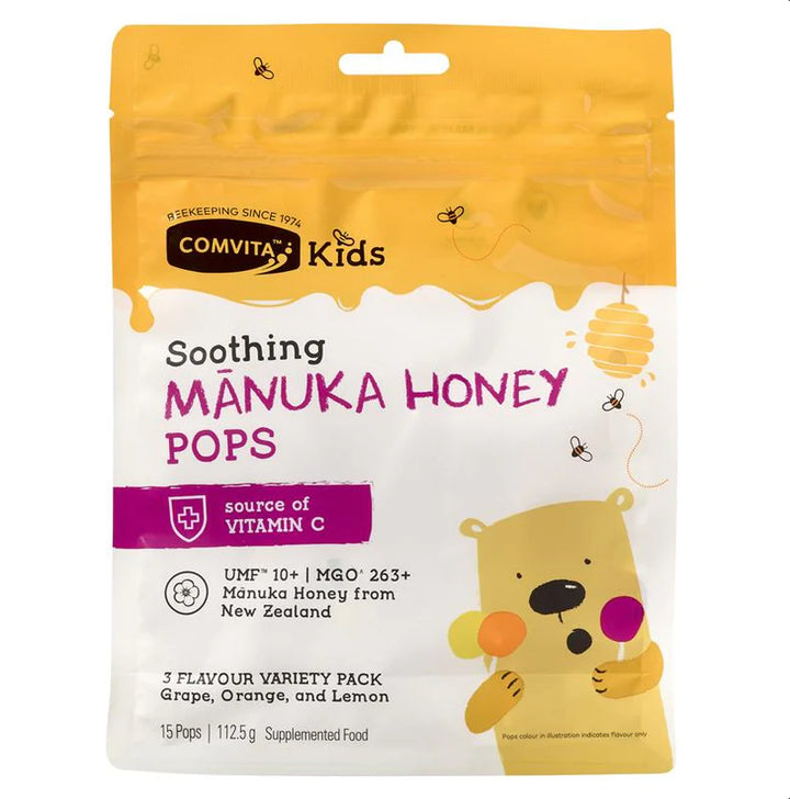 Comvita Kids Manuka Honey Pops 3 Flavour Pack