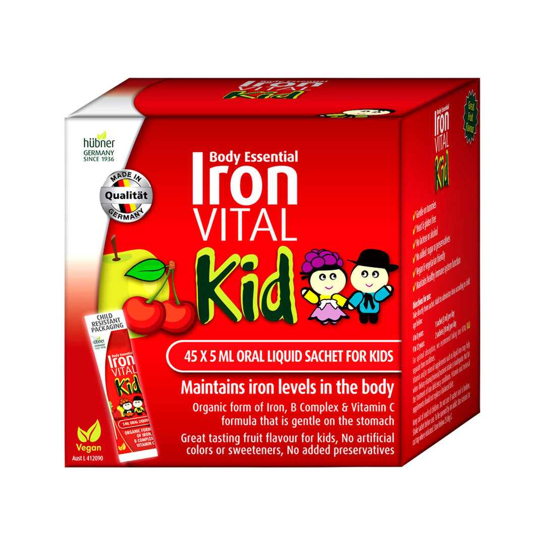 Silicea Body Essential Iron Vital Kid Sachets 5ml X 45 Pack