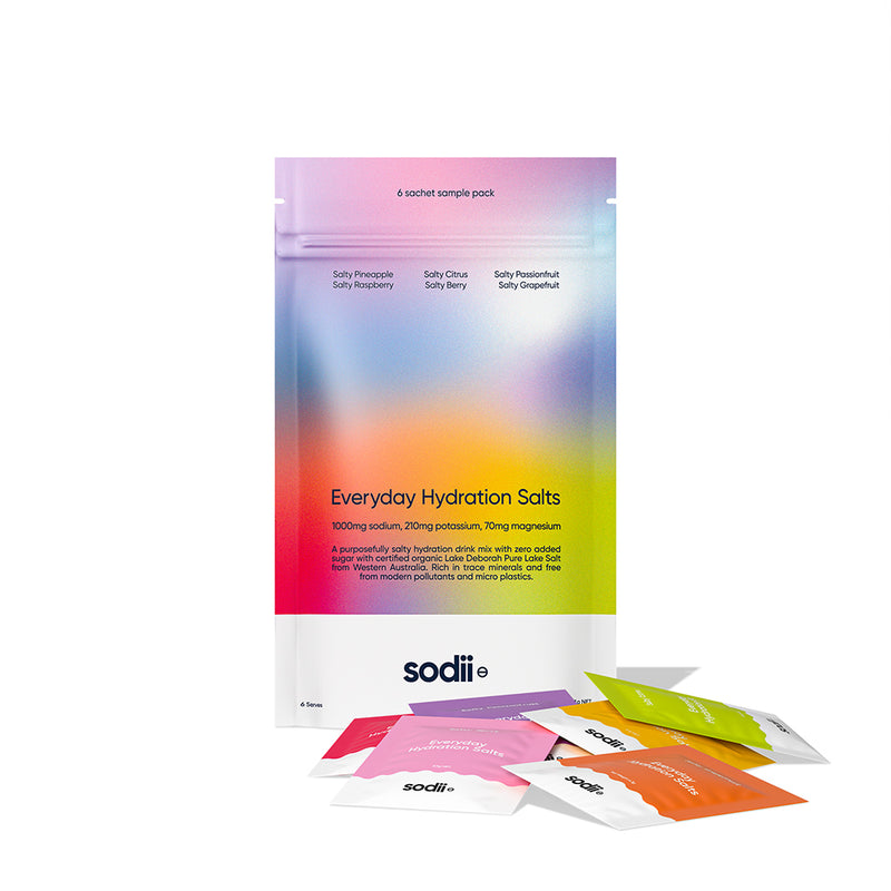 Sodii Everyday Hydration Salts Mixed Flavour 6 Pack