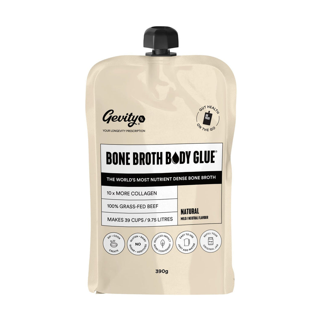 Gevity Bone Broth Body Glue Natural Go Pouch 200g