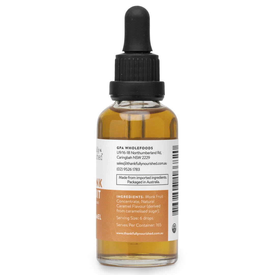 Thankfully Nourished Monk Fruit Concentrate Caramel