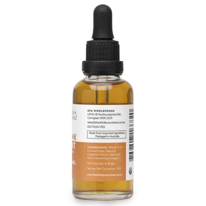 Thankfully Nourished Monk Fruit Concentrate Caramel