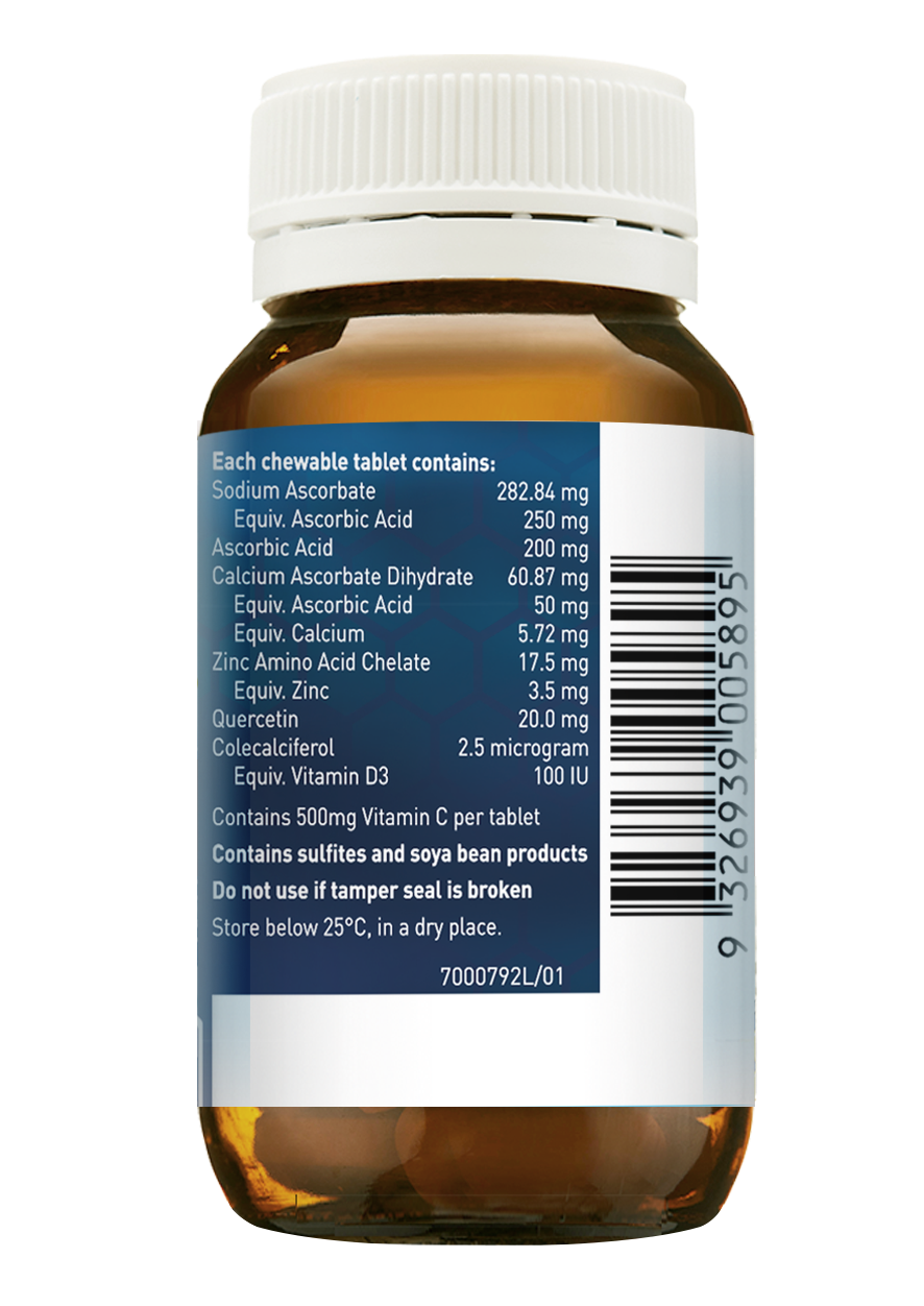 Nutrition Care Tasty C + D3 Chewables Orange 60t