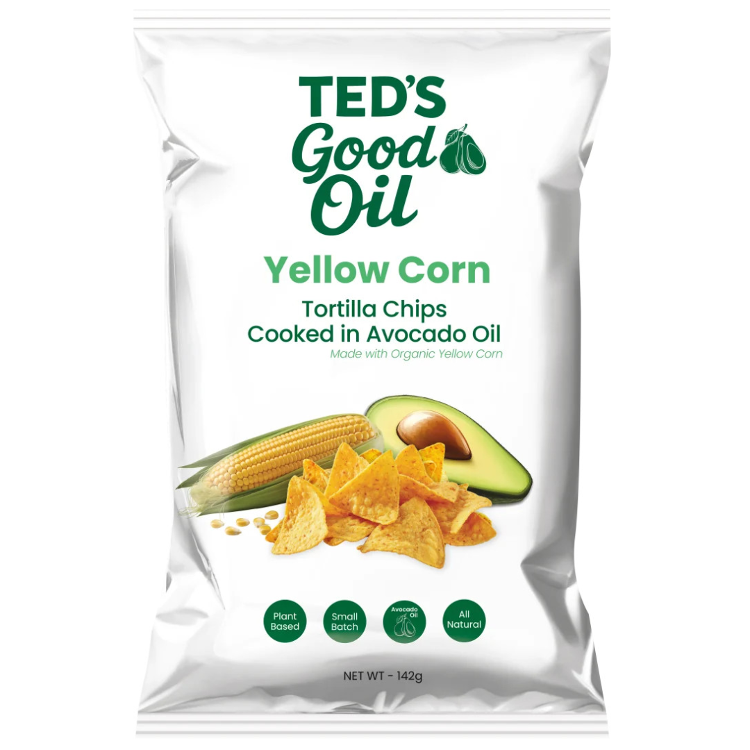 Ted's Good Oil Tortilla Chips Yellow Corn 142g
