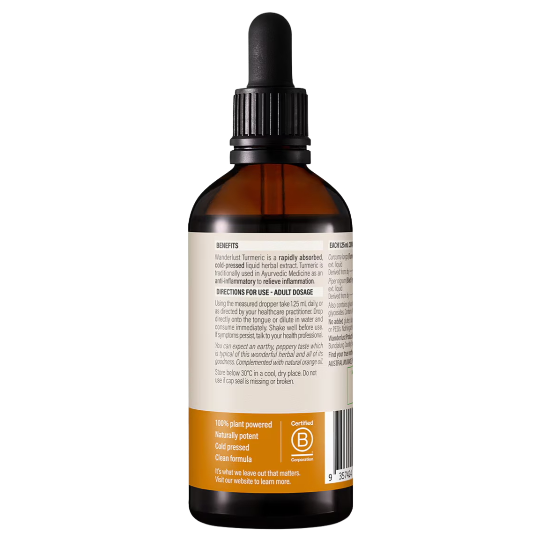 Wanderlust Turmeric Drops 90ml
