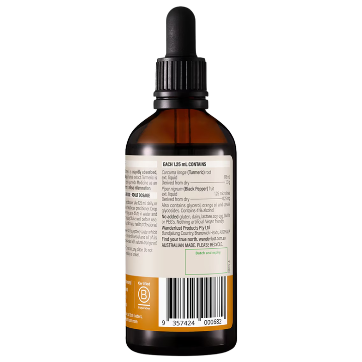 Wanderlust Turmeric Drops 90ml