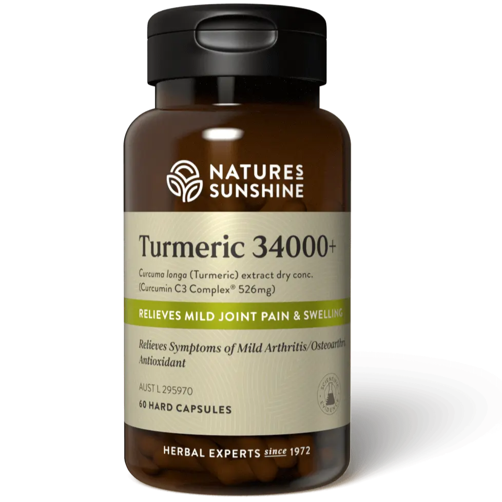 Natures Sunshine Turmeric 34000+ 60c