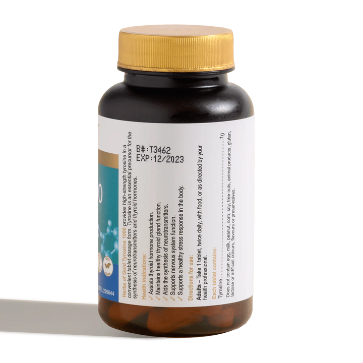 Herbs Of Gold Tyrosine 1000 60t