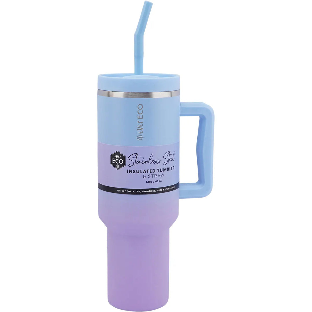 Ever Eco Insulated Tumbler Balance With Handle & Straw 1.18l