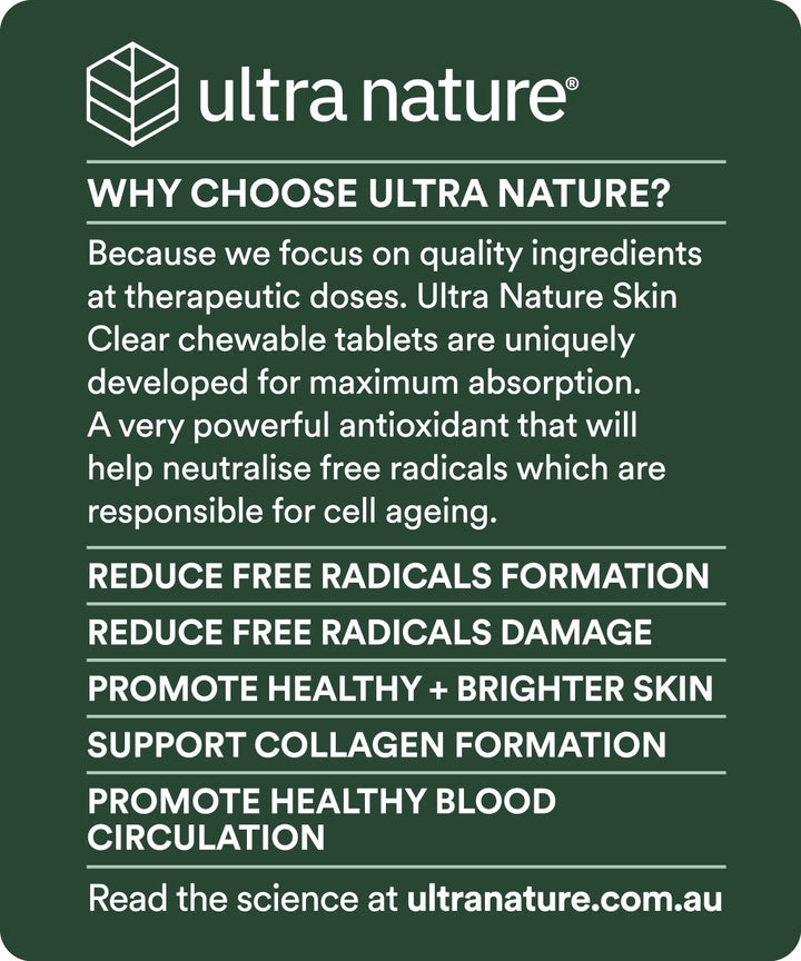 Ultra Nature Skin Clear Chewables 30t