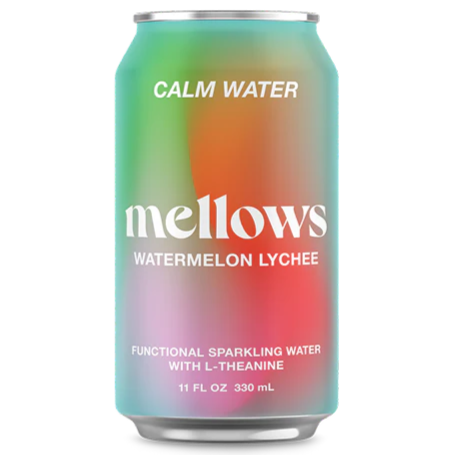 Mellows Functional Sparkling Water Watermelon Lychee 330ml