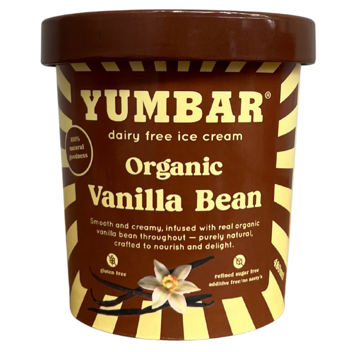 Yumbar Organic Vanilla Bean Tub 480ml