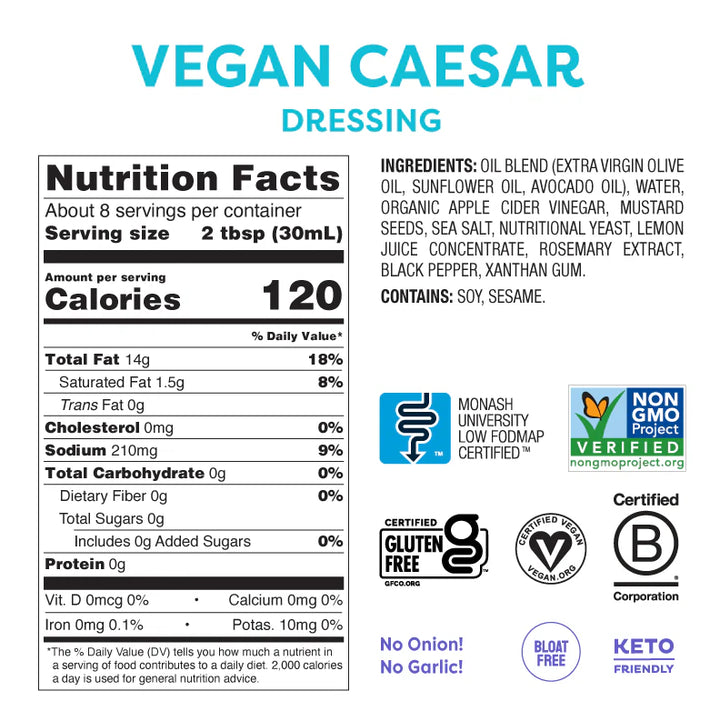 Fody Foods Vegan Caesar Salad Dressing 236ml
