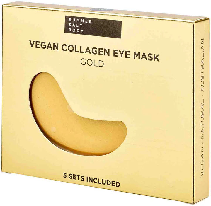 Summer Salt Body Vegan Collagen Eye Mask Sets Gold 5 Pack