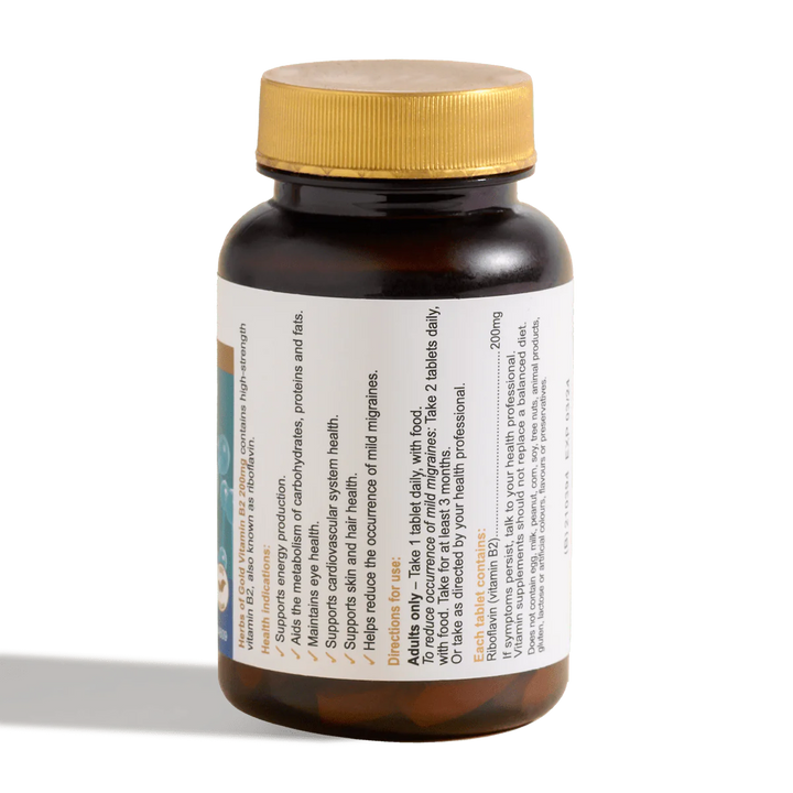 Herbs Of Gold Vitamin B2 200mg 60t