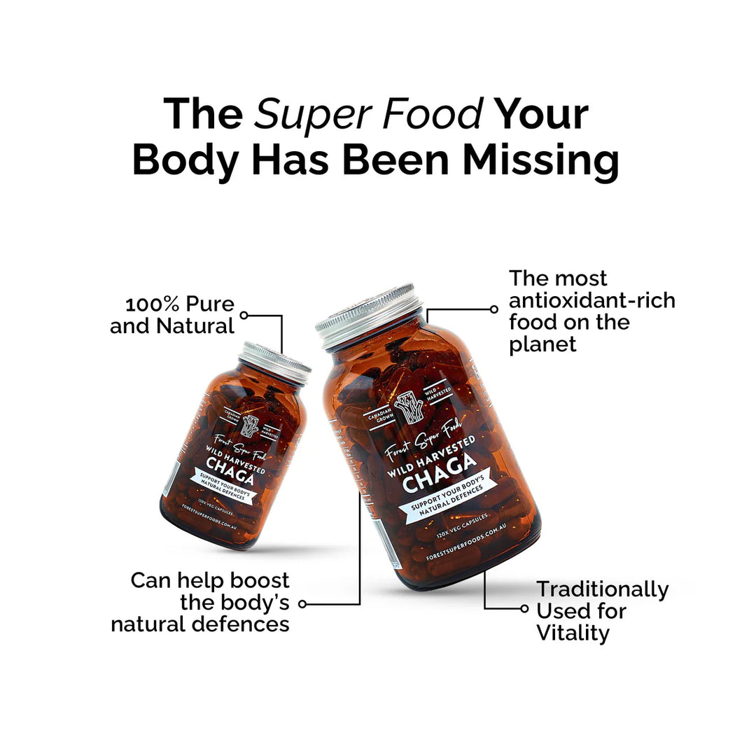 Forest Super Foods Wild Harvested Chaga 120c