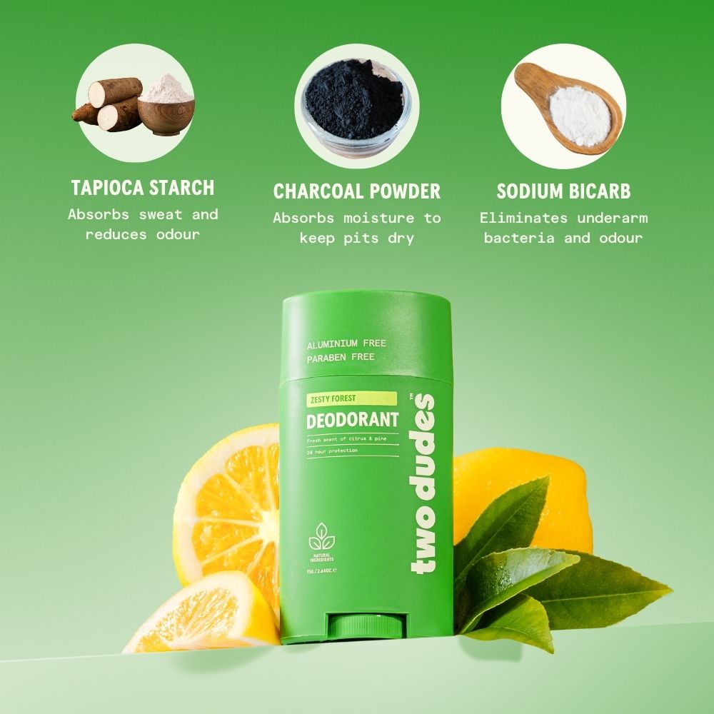 Two Dudes Deodorant Stick Zesty Forest 75g
