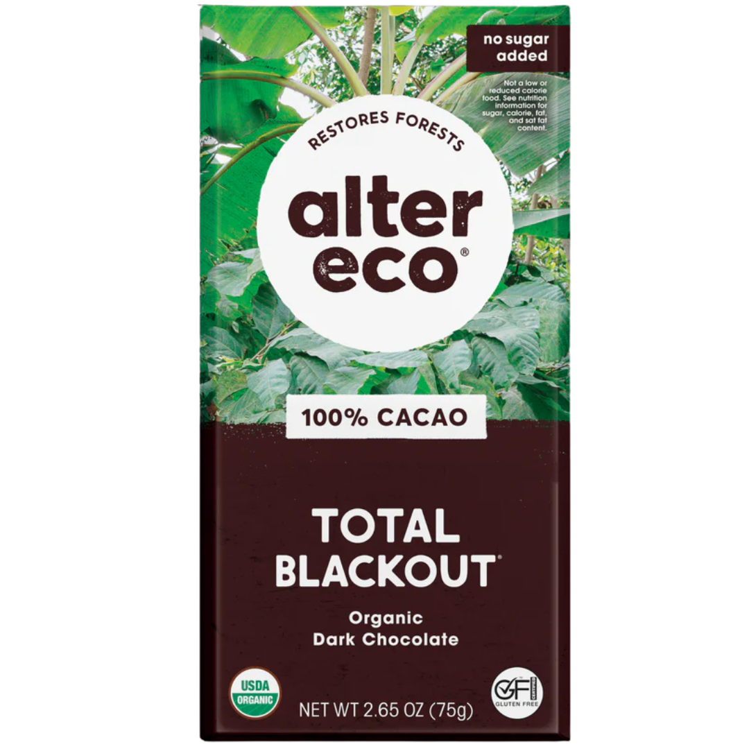 Alter Eco Organic Dark Chocolate Total Blackout 75g