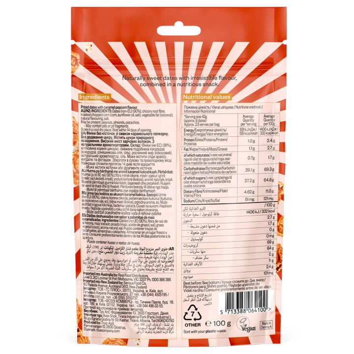 True Dates Caramel Popcorn 100g