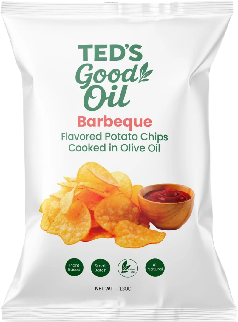 Ted's Good Olive Oil Potato Chips Bbq 130g