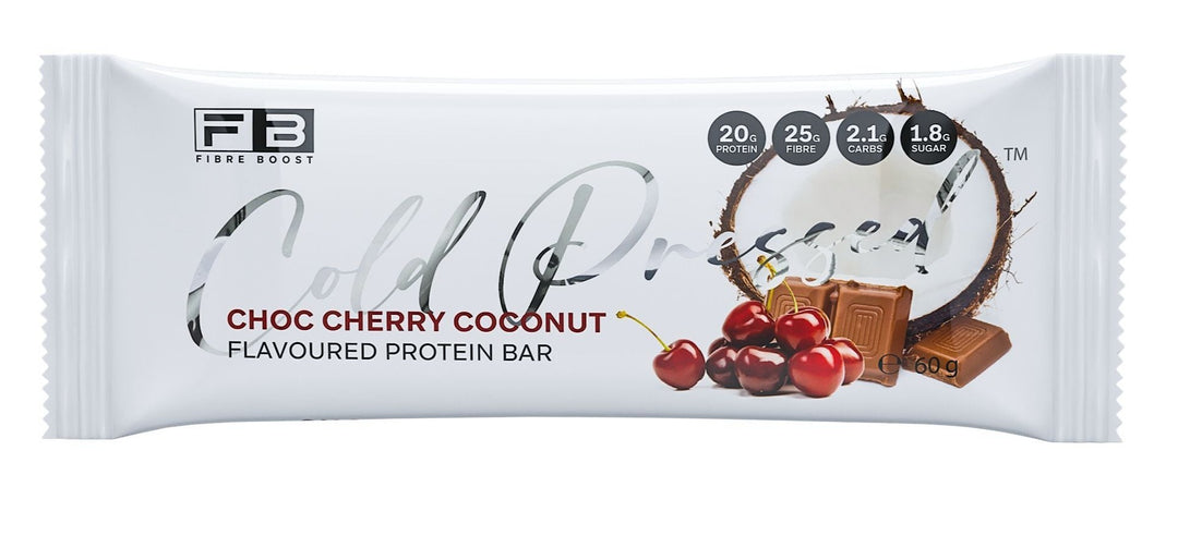 Fibre Boost Cold Pressed Protein Bar Choc Cherry Coconut 50g