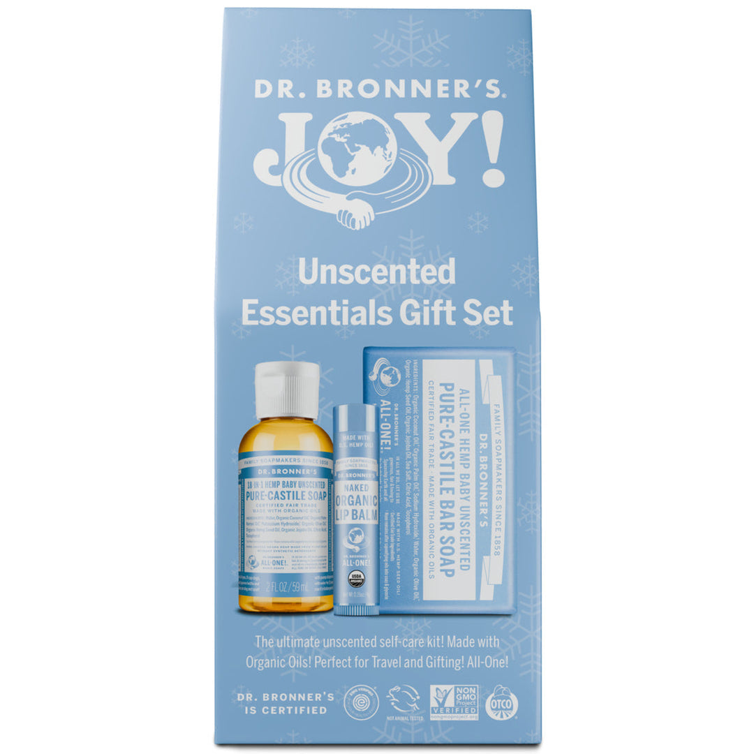 Dr Bronners Unscented Essentials Gift Pack