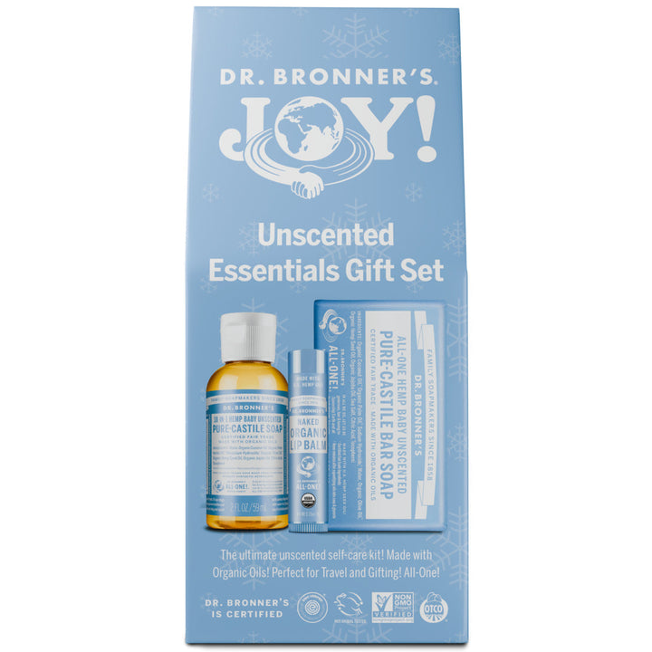 Dr Bronners Unscented Essentials Gift Pack