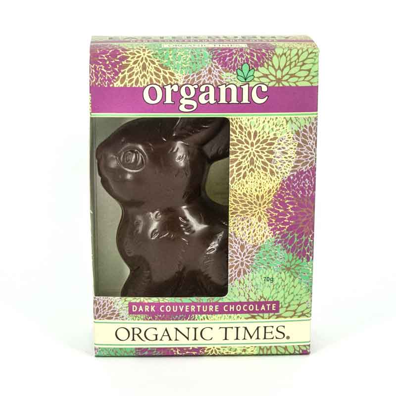 Organic Times Dark Chocolate Vegan Easter Bunny 70g