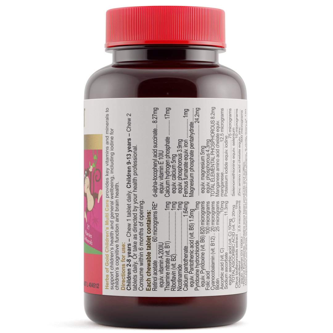 Herbs Of Gold Childrens Multi Chewable 60t