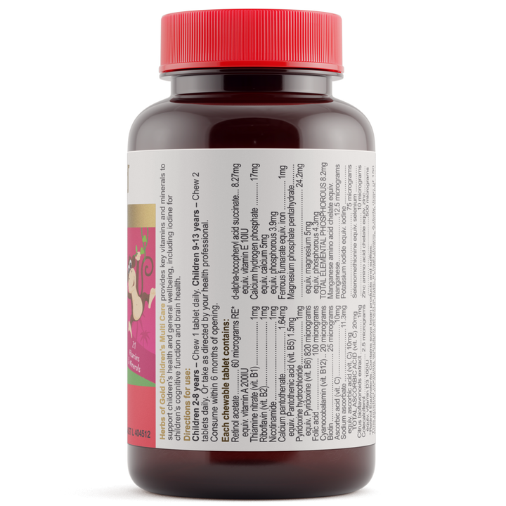 Herbs Of Gold Childrens Multi Chewable 60t
