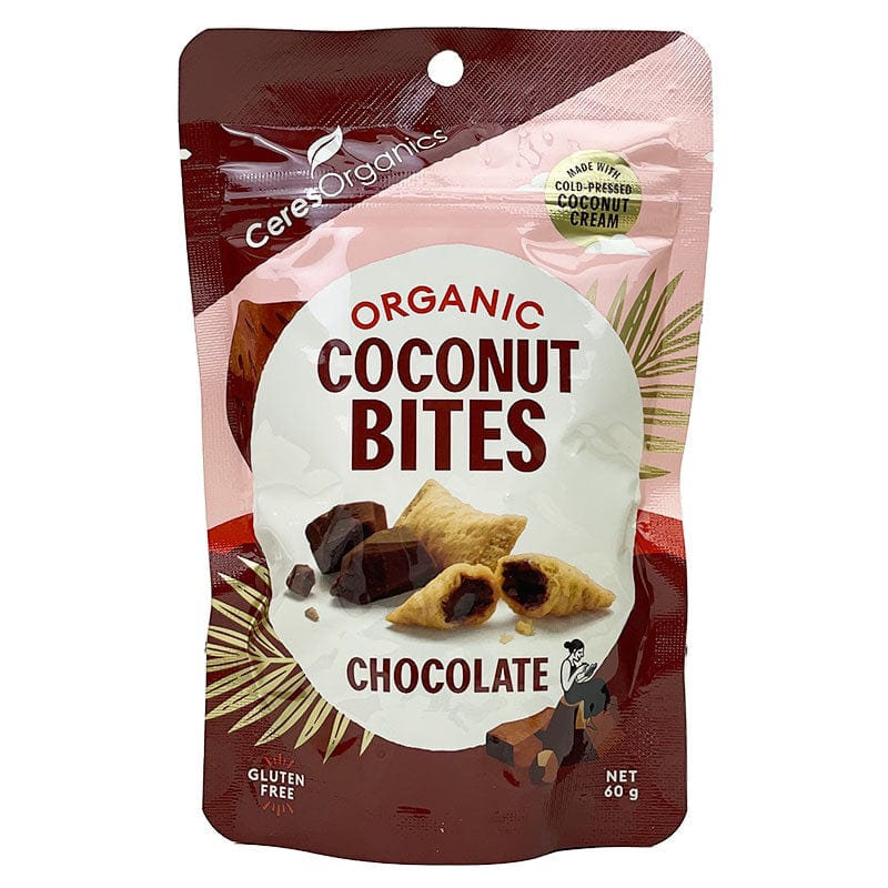 Ceres Organics Organic Coconut Bites Mint Chocolate 60g