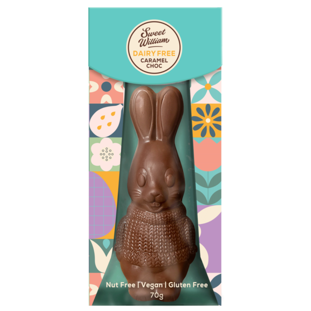 Sweet William Caramel Chocolate Easter Bunny 70g