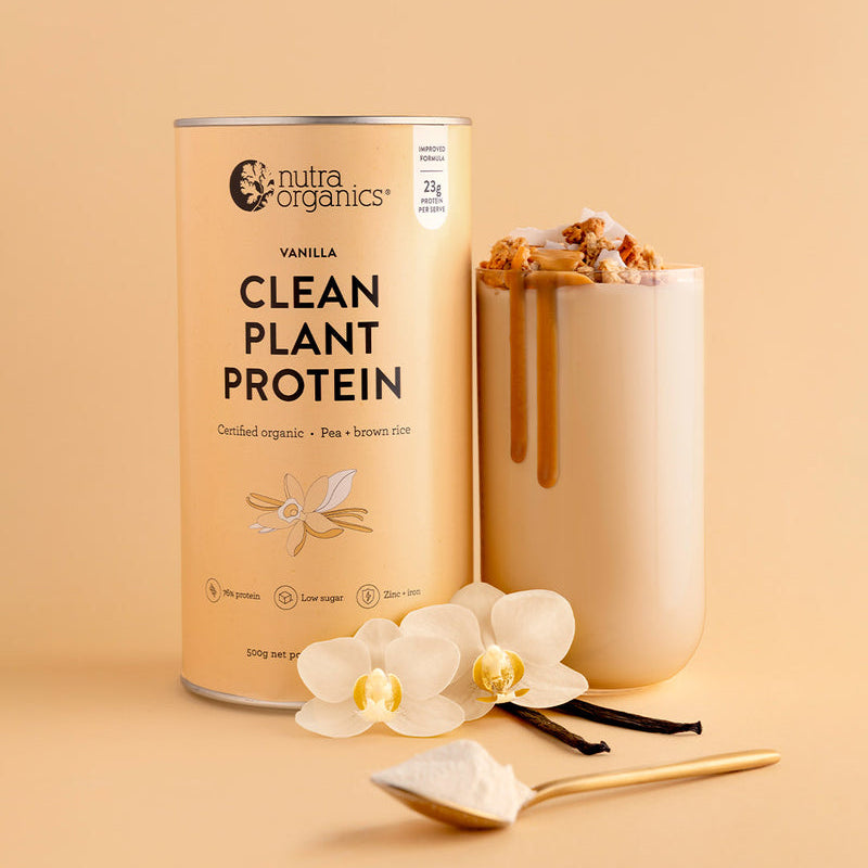 Nutra Organics Clean Plant Protein Vanilla 500g