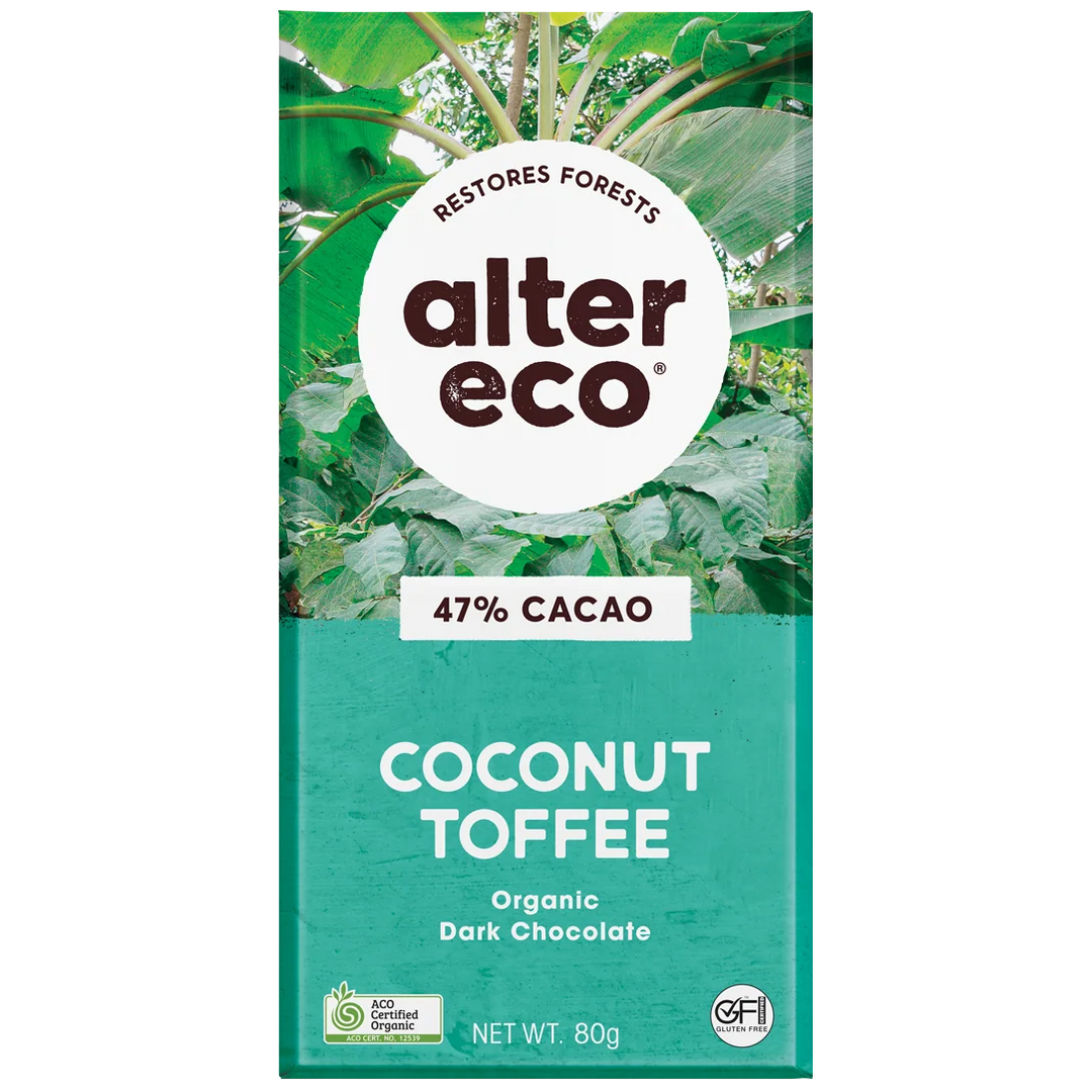 Alter Eco Organic Dark Coconut Toffee 80g