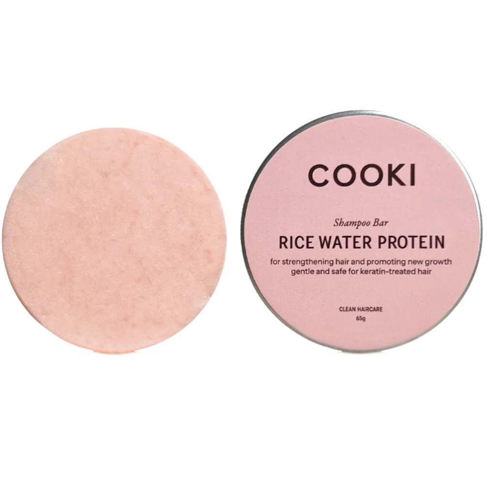 Cooki Haircare Rice Water Protein Shampoo Bar In Box 65g