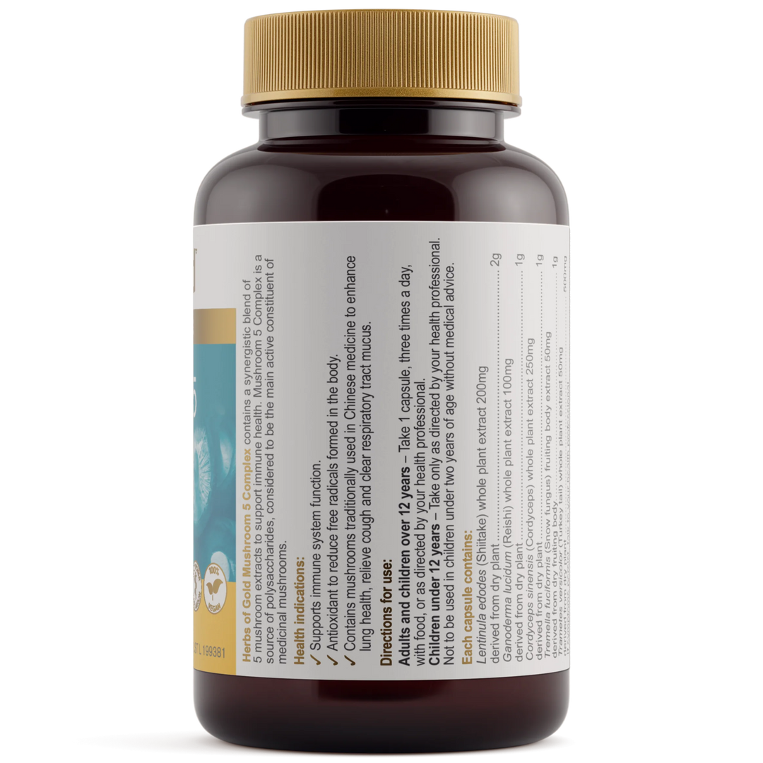 Herbs Of Gold Mushroom 5 Complex 60c