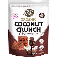 Pat's Organic Coconut Crunch Chocolate 150g