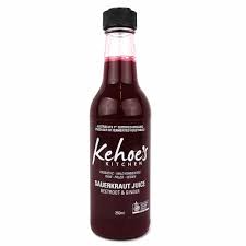 Kehoes Sauerkraut Juice Beetroot & Ginger 250ml